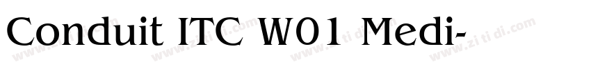 Conduit ITC W01 Medi字体转换